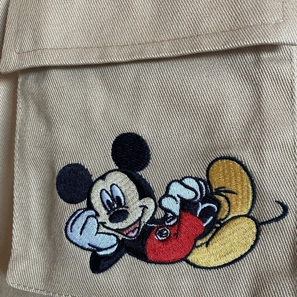 Disney x Pretty Little thing beige embroidered Mickey Mouse Vest. NWT - Picture 5 of 15